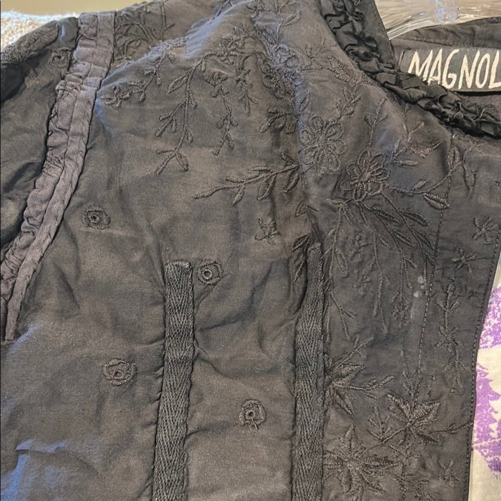 Magnolia Pearl Charcoal Embroidered Jacket DO NOT BUY YET - Picture 3 of 10